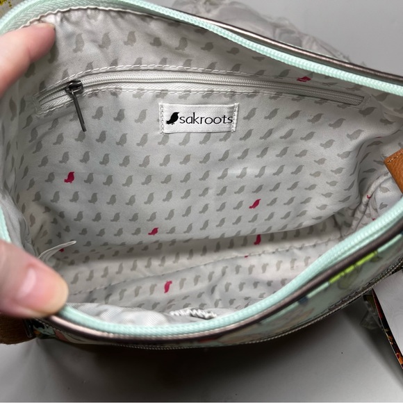 New with Tags! Sakroots “Flower Power” Artist Circle Shoulder/Crossbody Bag - Picture 10 of 12